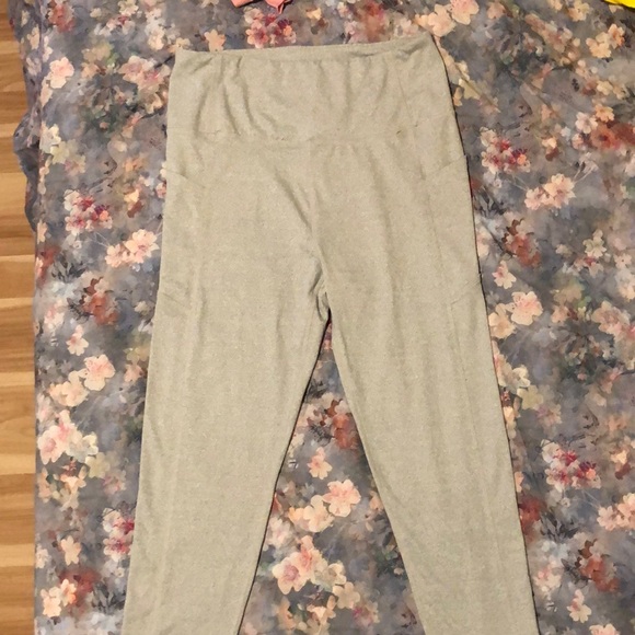 Light Heather Grey Kyodan Leggings - Picture 1 of 5
